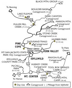 Click on image to view larger camping map.
